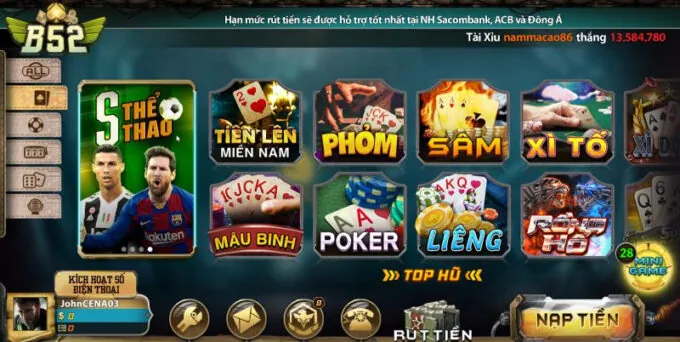 Hướng Dẫn Tham Gia Trò Chơi Trực Tuyến B52 Club
